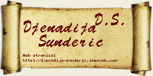 Đenadija Šunderić vizit kartica